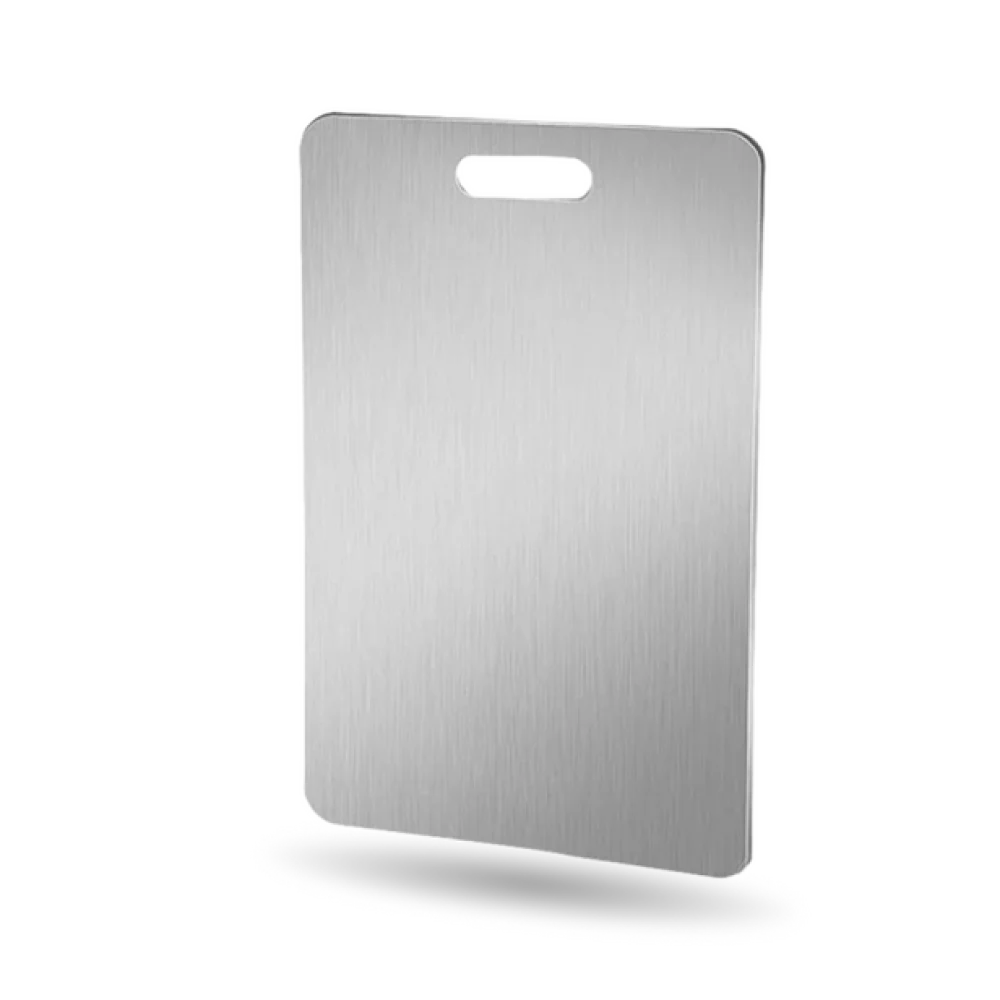 Katori pure titanium cutting board, front view
